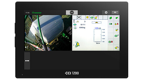 The wrapping table and the bale weighing system