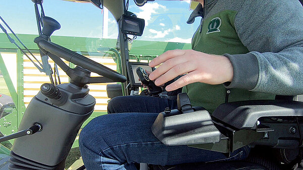 Steering via joystick