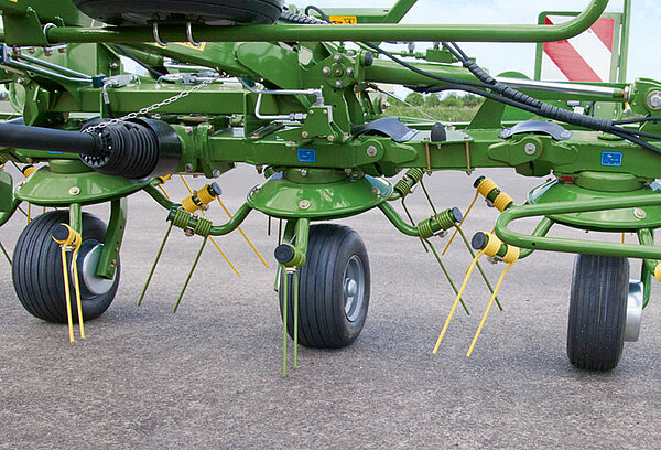 The tyres on the rotors