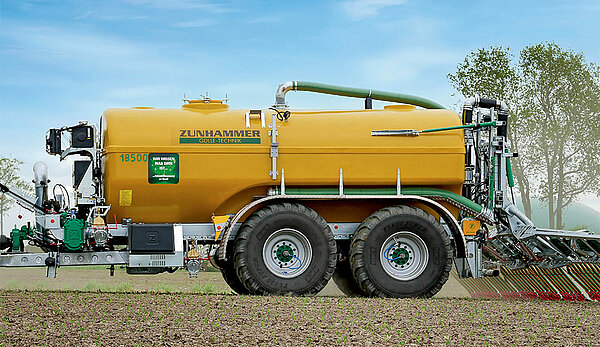 Content measurement on the slurry tanker