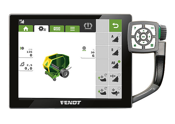 El terminal ISOBUS propio del tractor