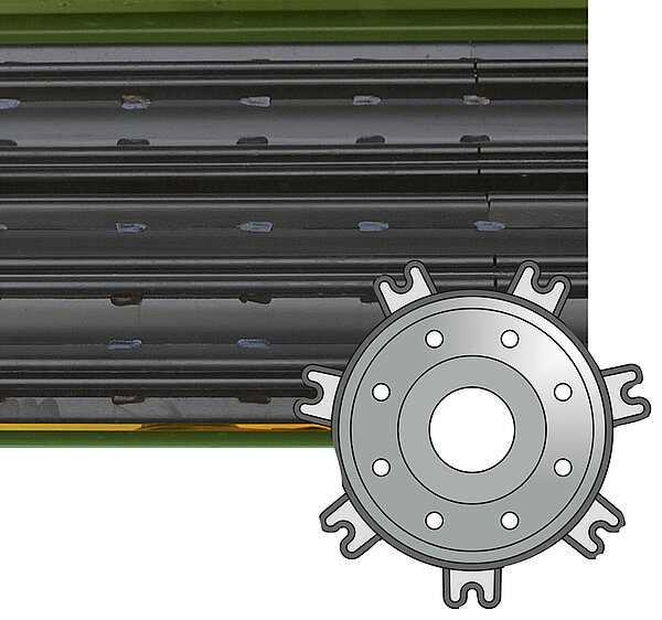 Condizionamento ideale grazie ai nuovi rulli profilati M-Rolls