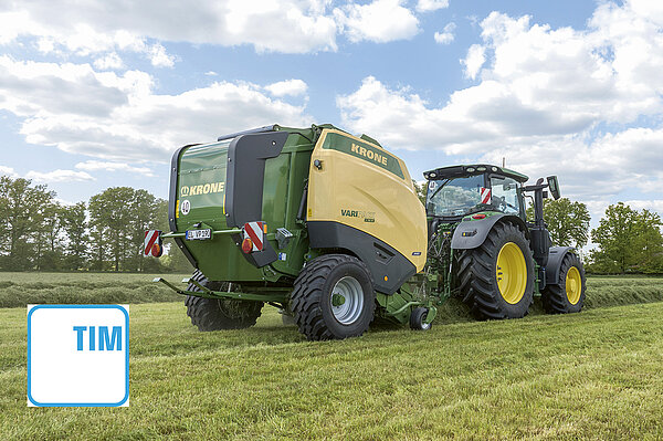 Opción: la prensa controla el tractor gracias a TIM