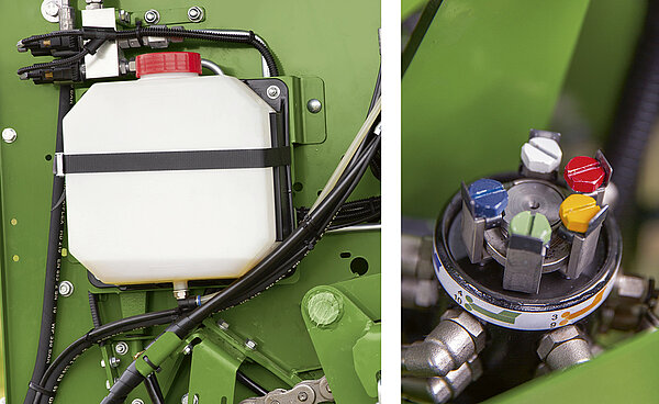 La lubricación activa de cadenas