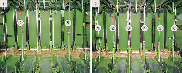 Balancín de agujas dividido