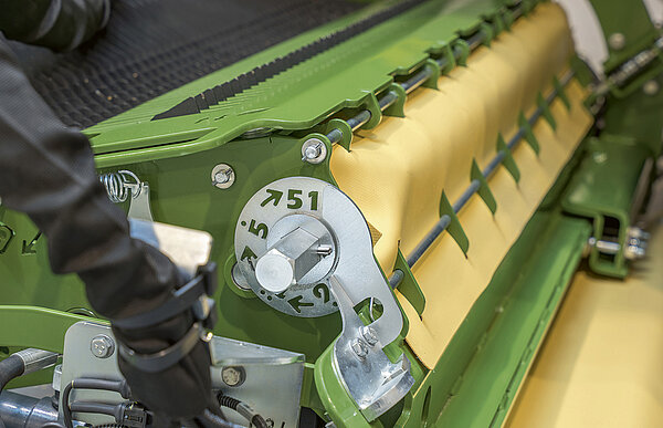 Conexión variable del grupo de cuchillas