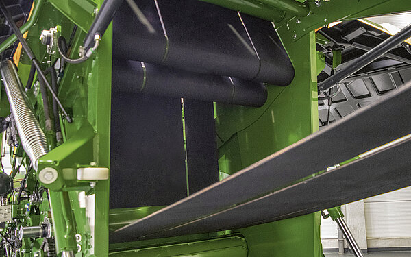 La estructura de la cámara de empacado