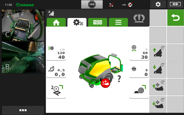 Conexión central del grupo de cuchillas