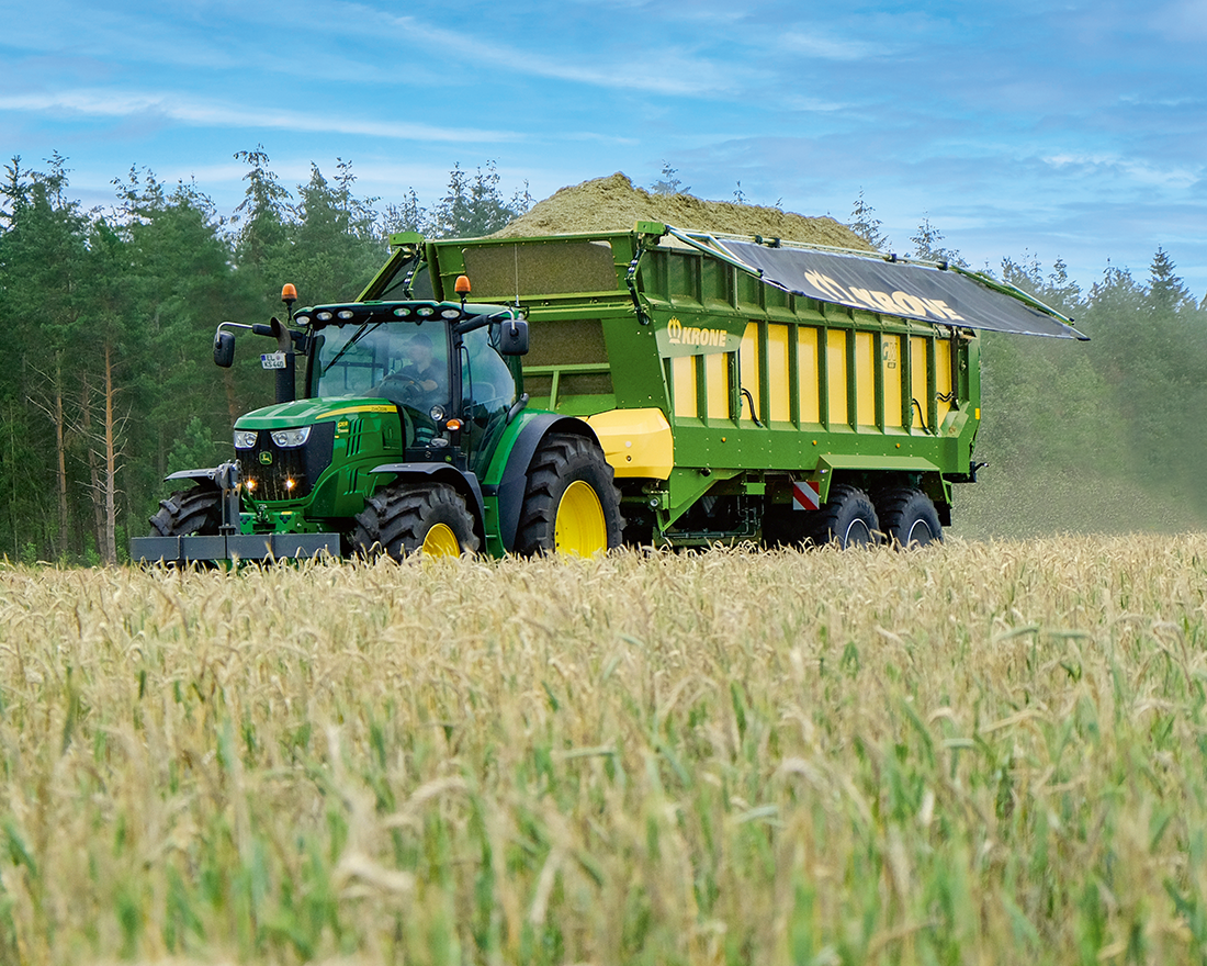 KRONE GX Universal-Transportwagen im Feldeinsatz