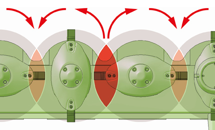 Stripe-free mowing with SmartCut