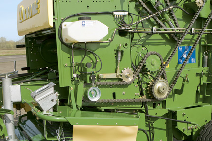 La lubricación automática de cadenas